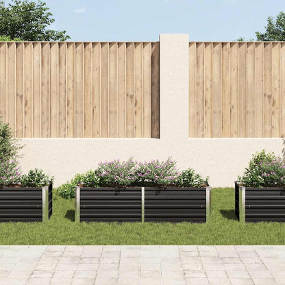 Garten-Hochbeet 160 X 40 X 45 Cm Verzinkter Stahl