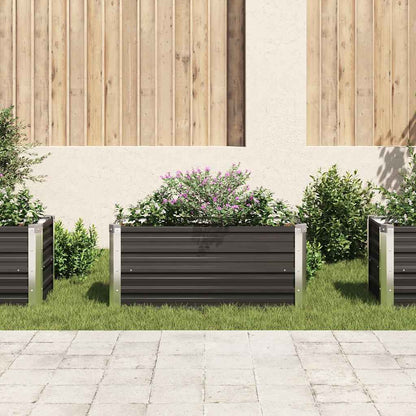 Garten-Hochbeet 100 X 40 X 45 Cm Verzinkter Stahl