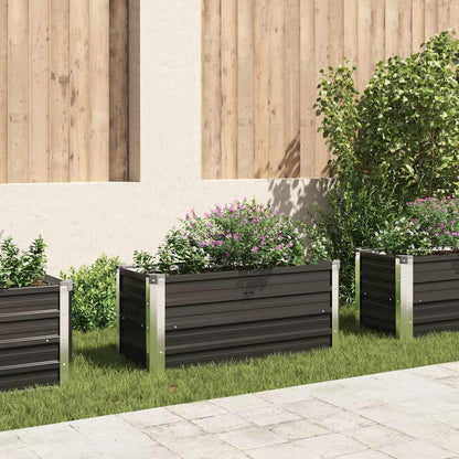 Garten-Hochbeet 100 X 40 X 45 Cm Verzinkter Stahl