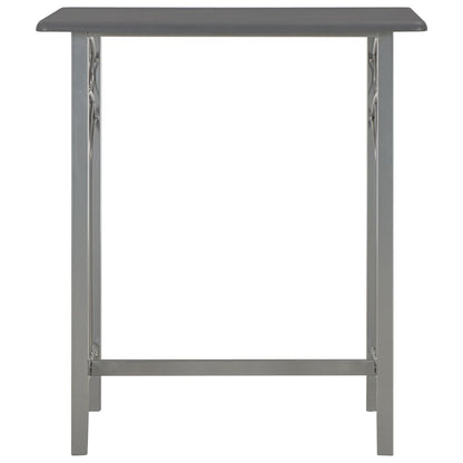 3-Tlg. Bar-Set Holz Und Stahl Anthrazit