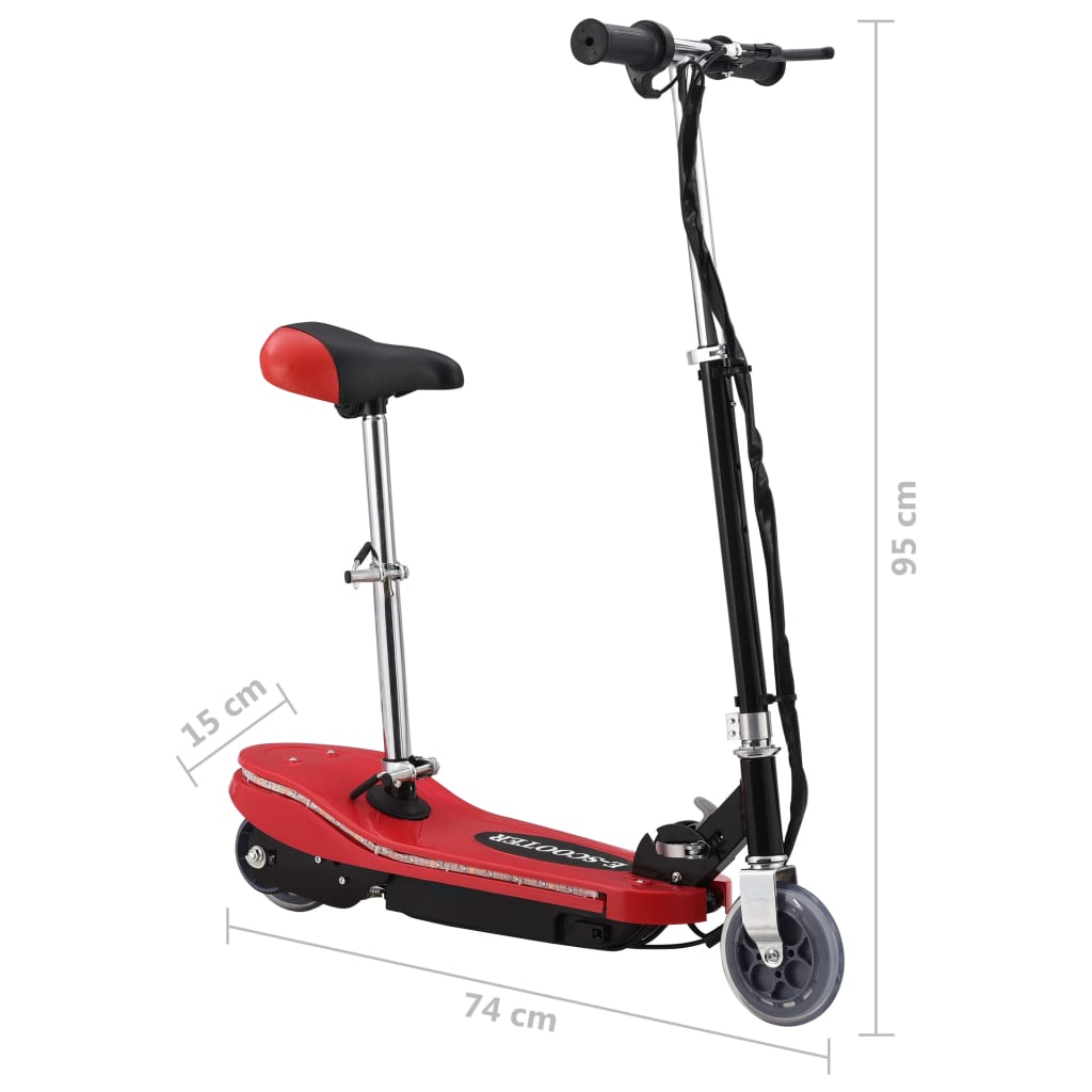 E-Scooter Für Kinder Mit Sitz Und Led 120 W