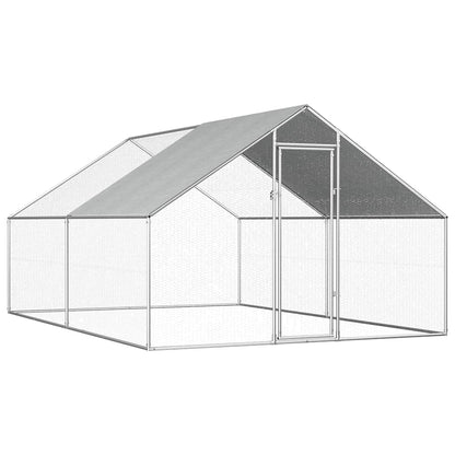 Outdoor-Hühnerkäfig 2,75X8X1,92 M Verzinkter Stahl
