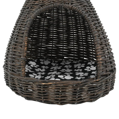 Katzenhaus Mit Kissen 40X60 Cm Naturweide Tipi