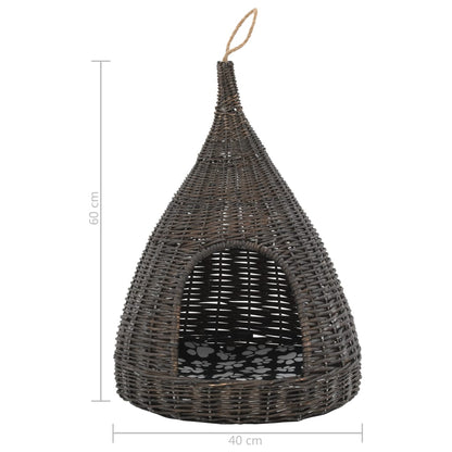 Katzenhaus Mit Kissen 40X60 Cm Naturweide Tipi