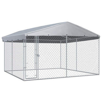 Outdoor-Hundezwinger Mit Überdachung