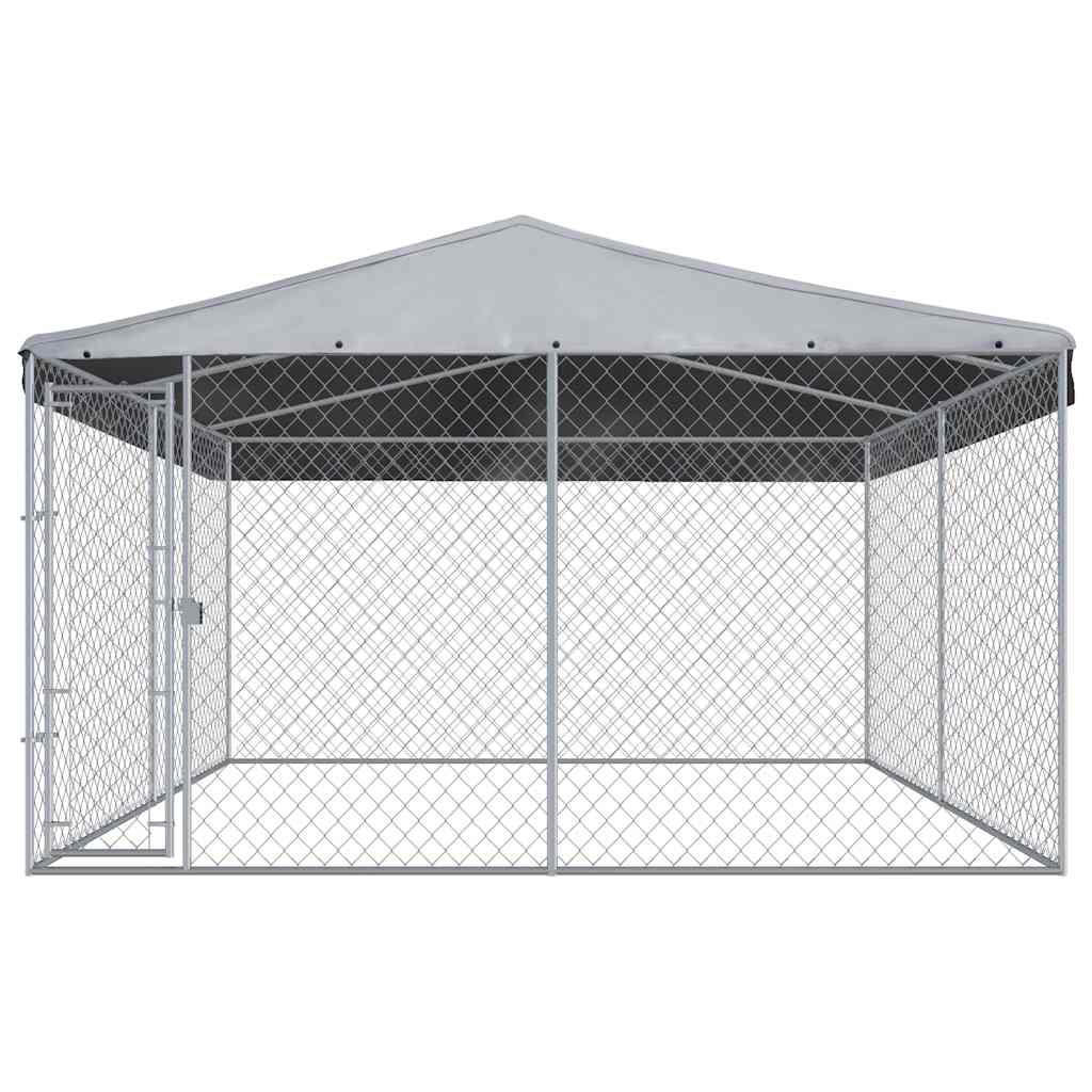 Outdoor-Hundezwinger Mit Überdachung