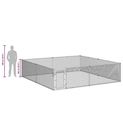 Outdoor-Hundezwinger Verzinkter Stahl