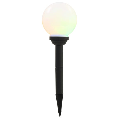 Außen-Solarlampen 8 Stk. Led Kugel 15 Cm Rgb