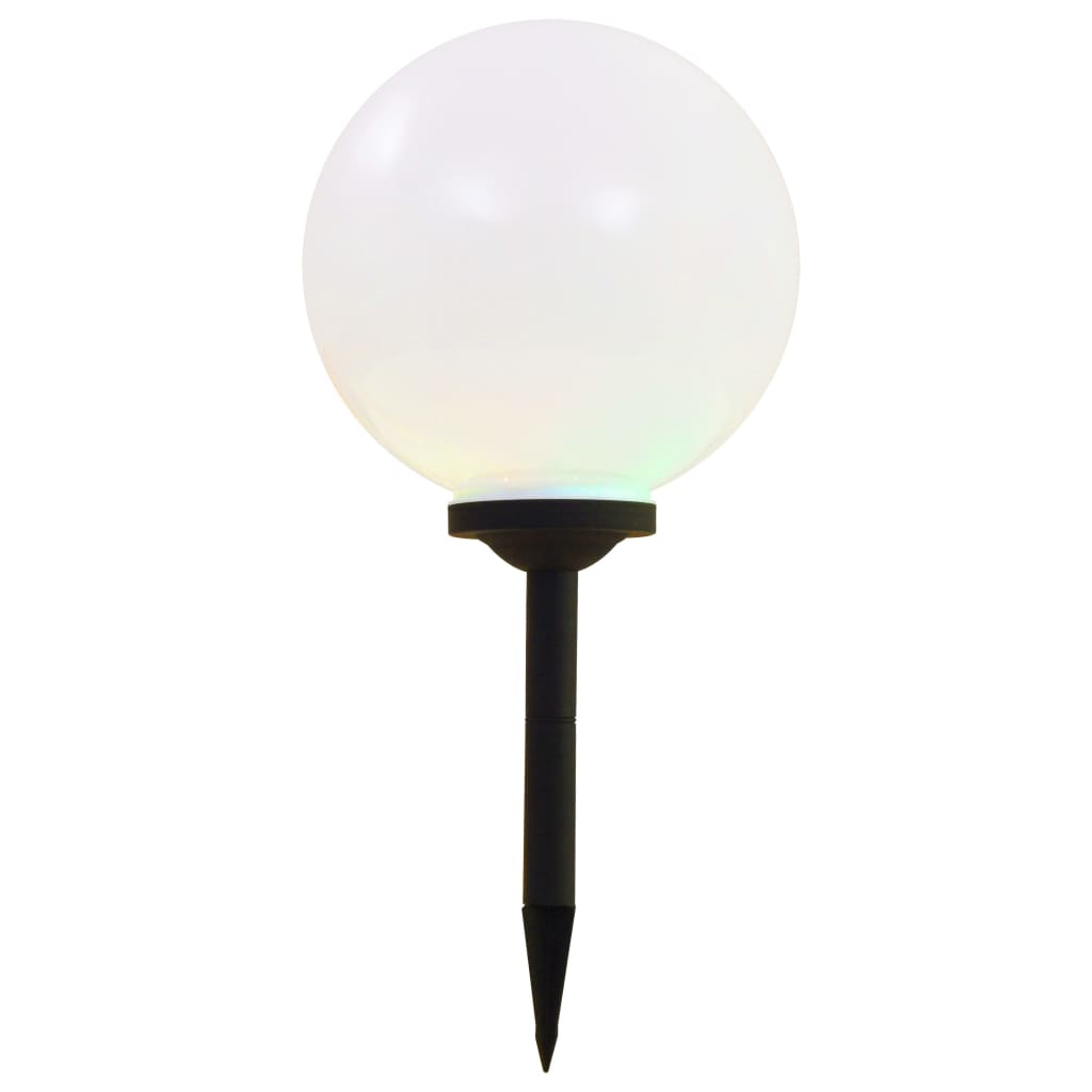 Außen-Solarlampen 4 Stk. Led Kugel Rgb