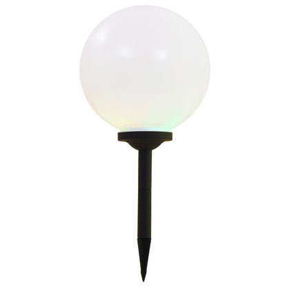 Außen-Solarlampen 4 Stk. Led Kugel Rgb