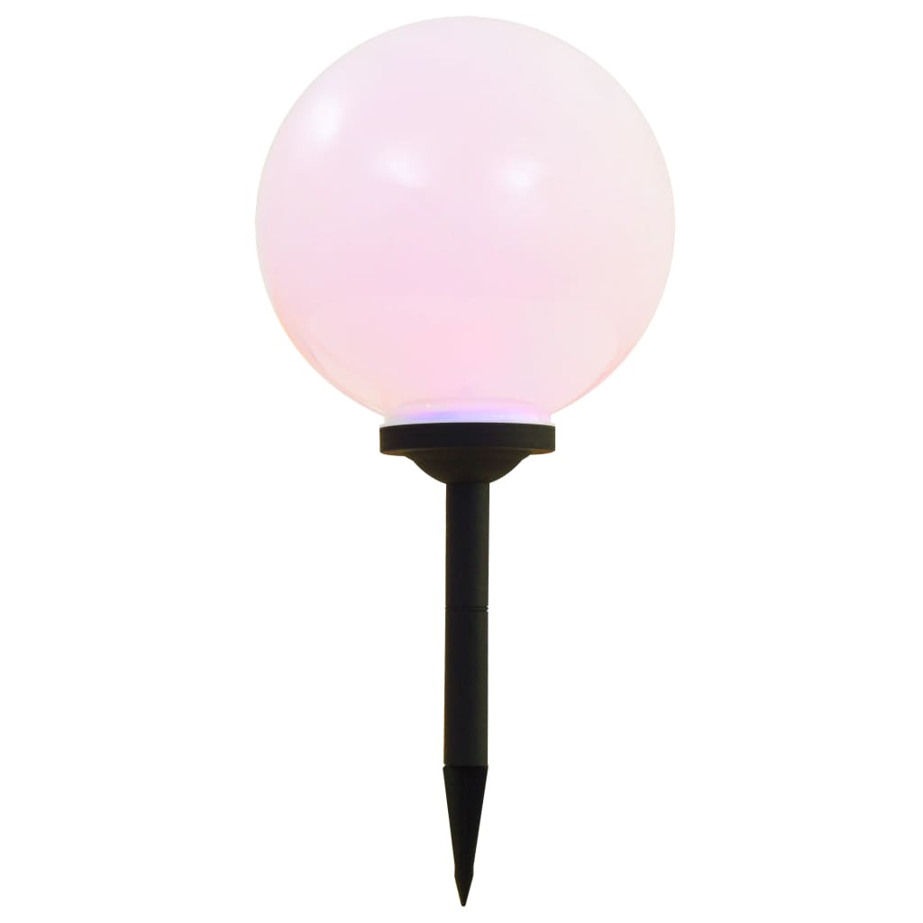 Außen-Solarlampen 4 Stk. Led Kugel Rgb