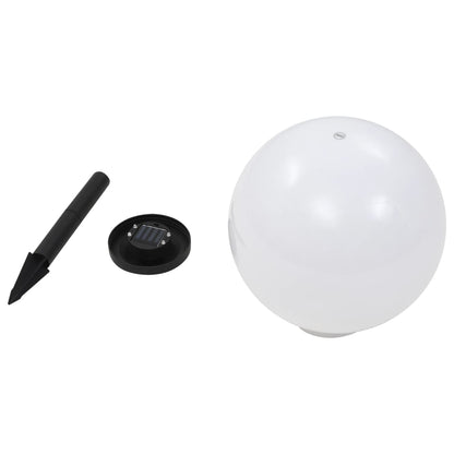 Außen-Solarlampen 4 Stk. Led Kugel Rgb