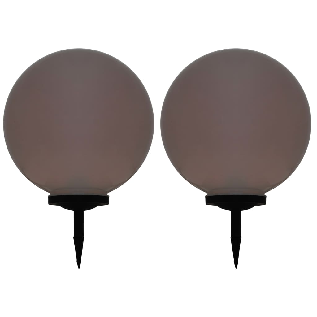 Außen-Solarlampen 2 Stk. Led Kugel Rgb