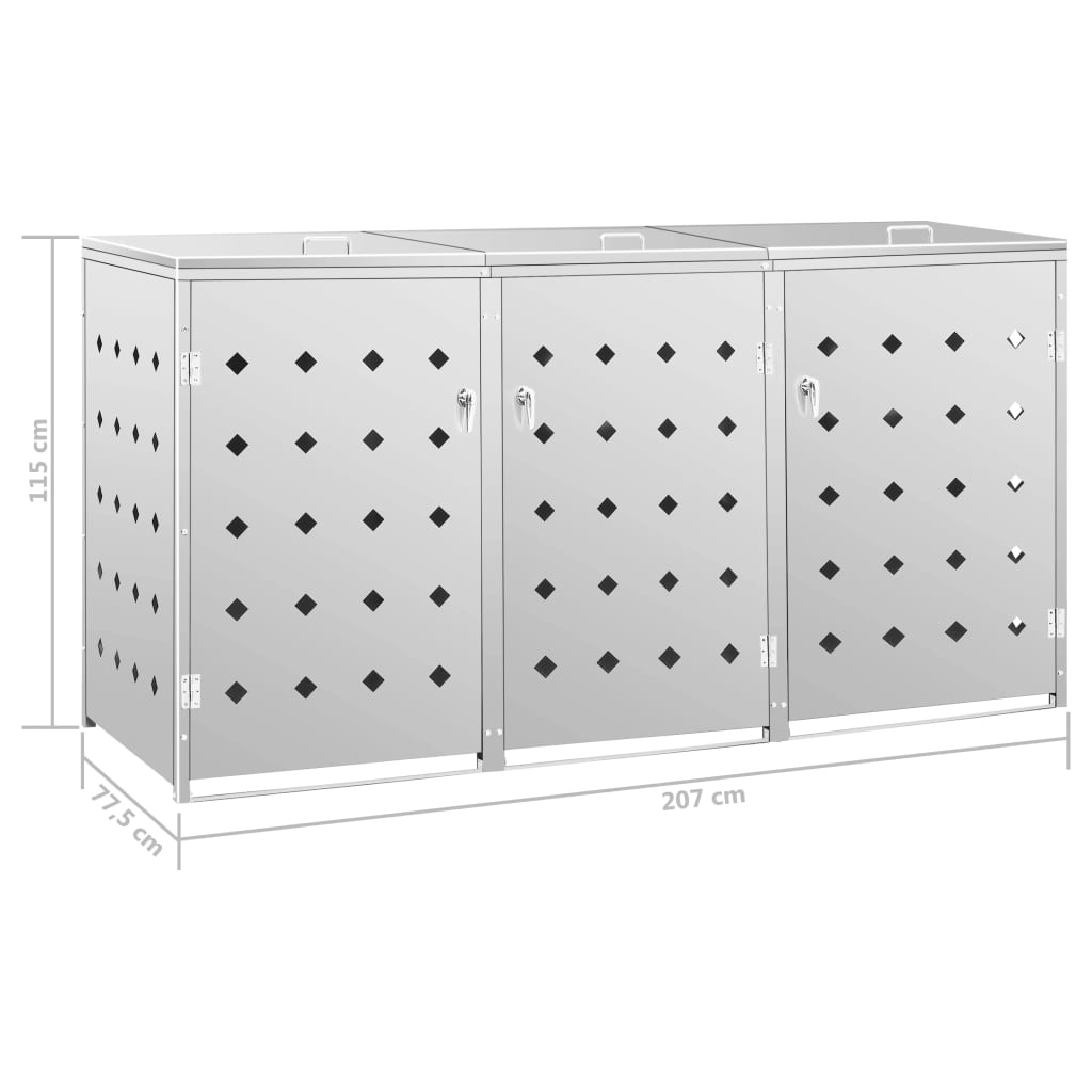 Mülltonnenbox Für 240 L Edelstahl