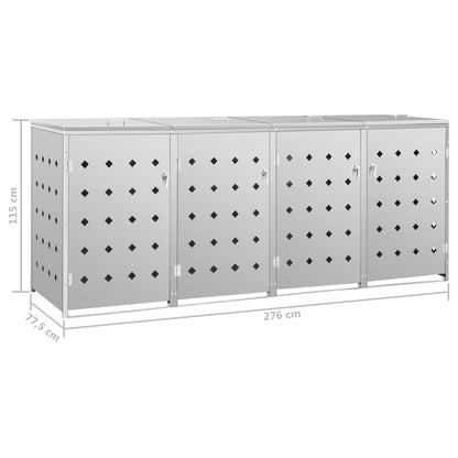 Mülltonnenbox Für 240 L Edelstahl