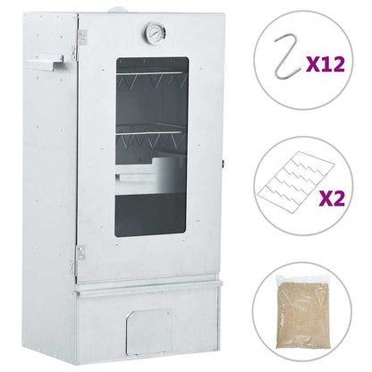 Räucherofen Mit 1 Kg Hackschnitzel 44,5 X 29 X 83 Cm