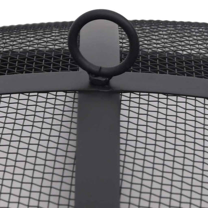 Garten-Feuerschale Mit Grill Edelstahl 76 Cm