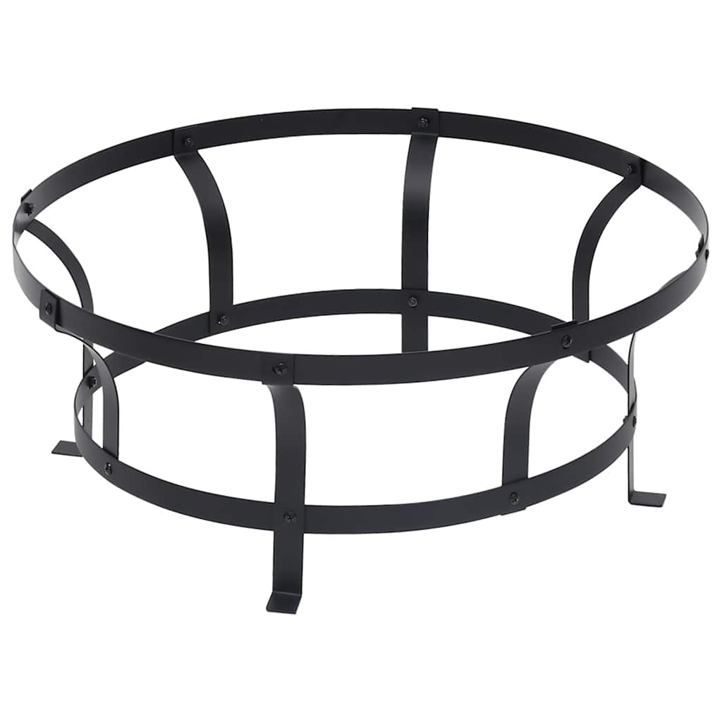 Garten-Feuerschale Mit Grill Edelstahl 76 Cm