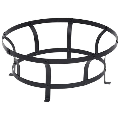 Garten-Feuerschale Mit Grill Edelstahl 76 Cm