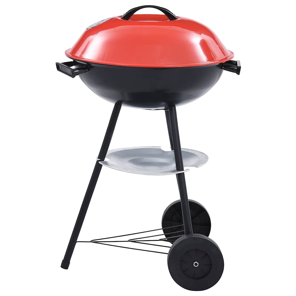 Tragbarer Holzkohlegrill Xxl Mit Rädern 44 Cm