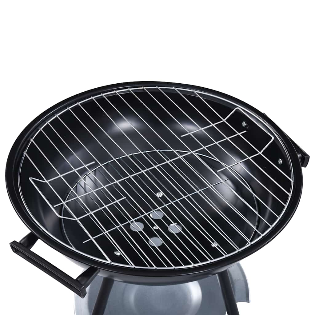 Tragbarer Holzkohlegrill Xxl Mit Rädern 44 Cm