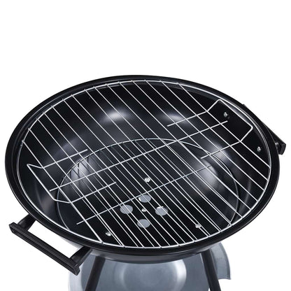 Tragbarer Holzkohlegrill Xxl Mit Rädern 44 Cm