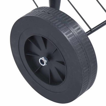 Tragbarer Holzkohlegrill Xxl Mit Rädern 44 Cm