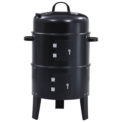3-In-1 Holzkohlegrill Räucherofen 40×80 Cm