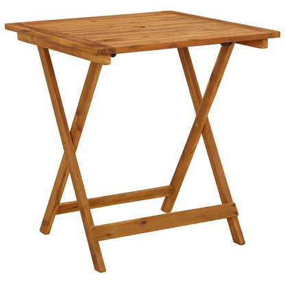 Gartentisch Klappbar 70X70X75 Cm Massivholz Akazie