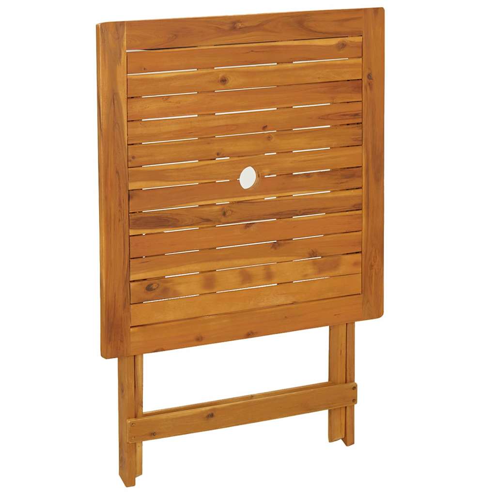 Gartentisch Klappbar 70X70X75 Cm Massivholz Akazie