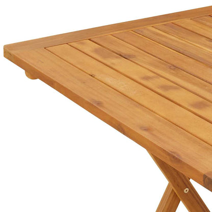 Gartentisch Klappbar 70X70X75 Cm Massivholz Akazie