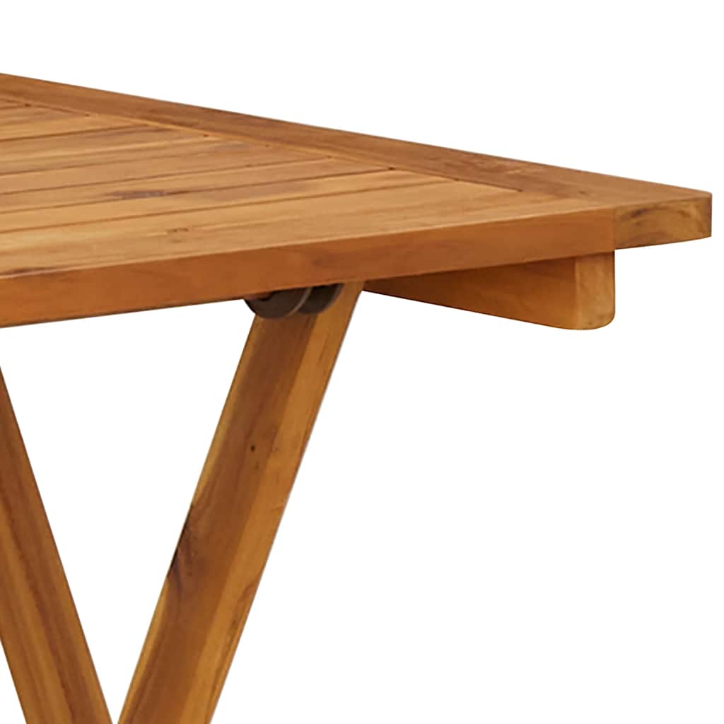 Gartentisch Klappbar 70X70X75 Cm Massivholz Akazie