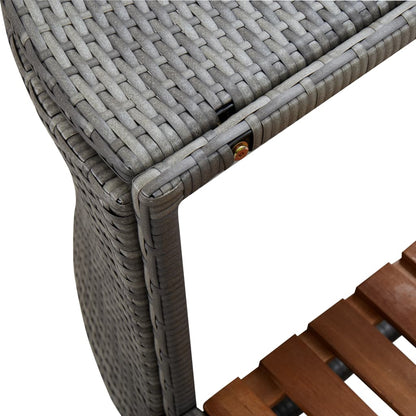 Whirlpool-Umrandung Quadratisch 268X268X55 Cm Poly Rattan