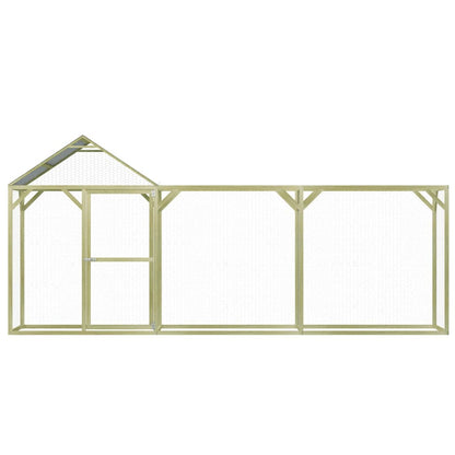 Hühnerkäfig 4,5X1,5X2 M Imprägniertes Kiefernholz