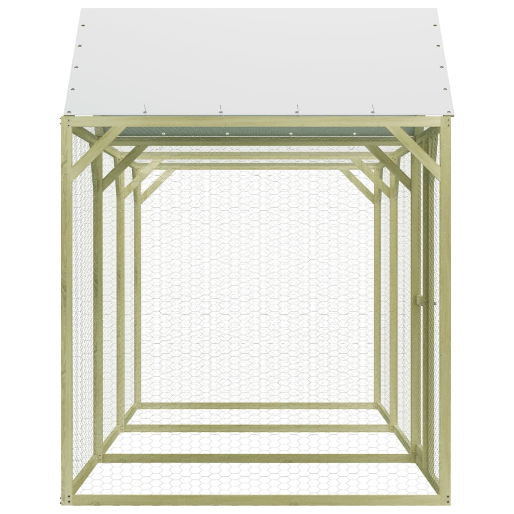 Hühnerkäfig 4,5X1,5X2 M Imprägniertes Kiefernholz