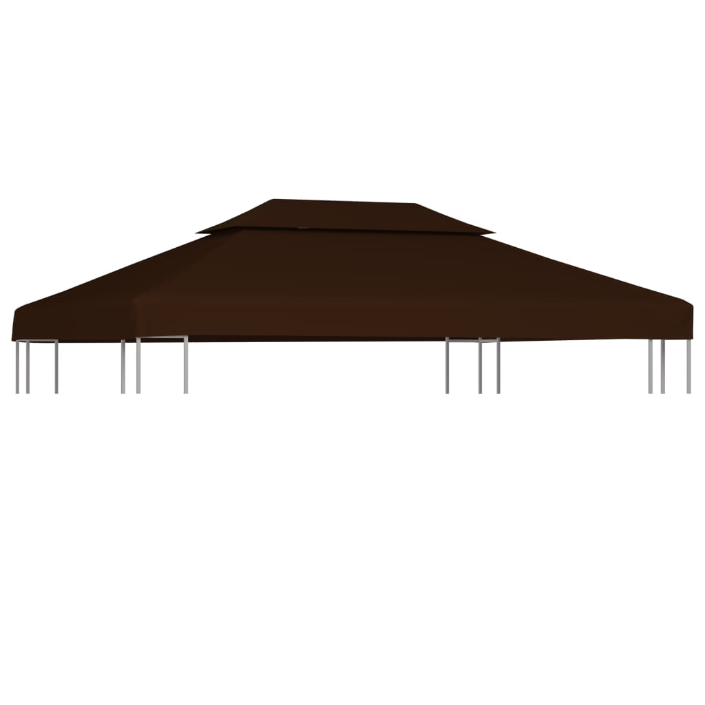 Pavillon-Dachplane Mit Kaminabzug 310 G/M² 4X3 M Braun