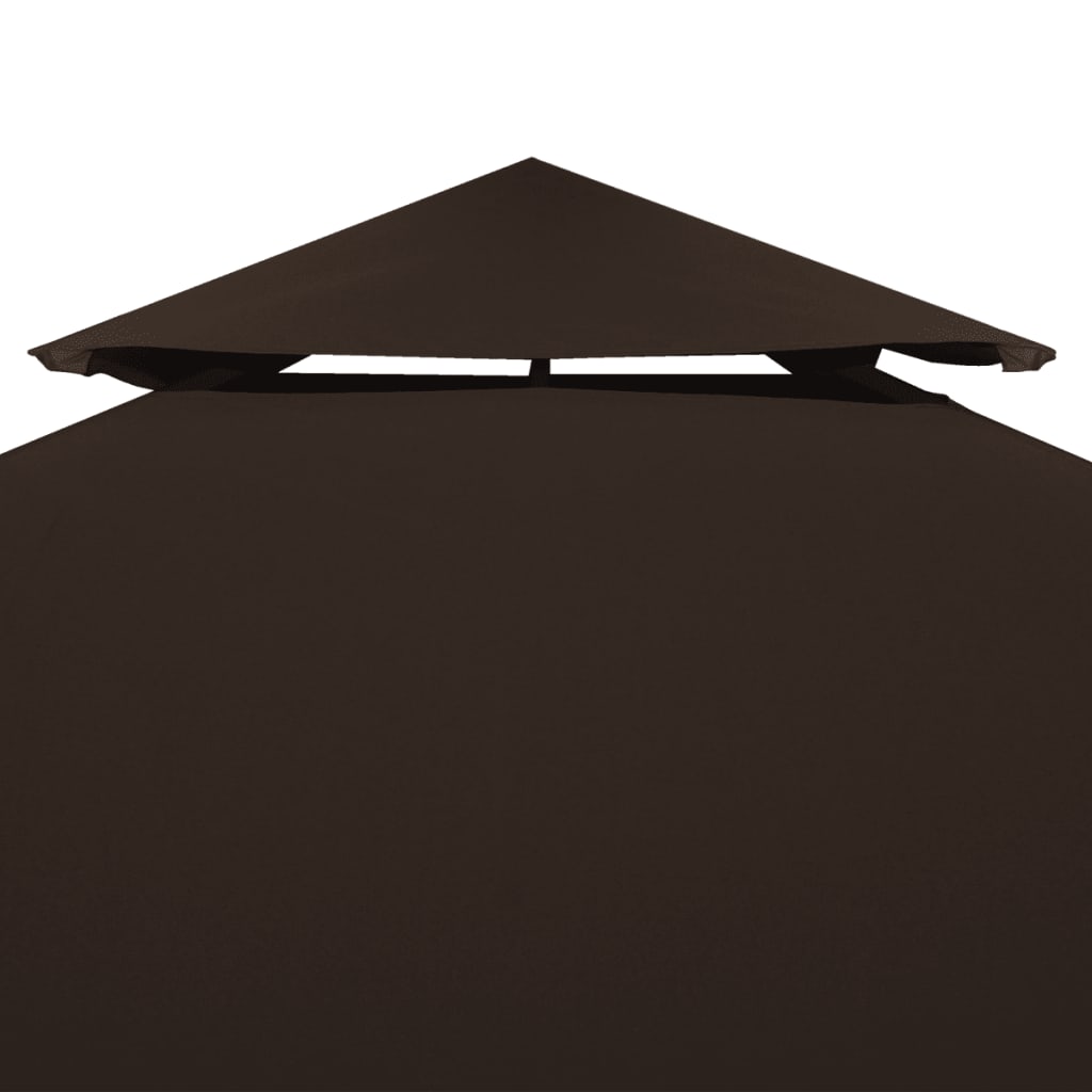Pavillon-Dachplane Mit Kaminabzug 310 G/M² 4X3 M Braun