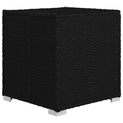 Sonnenliege Mit Auflage Und Teetisch Poly Rattan