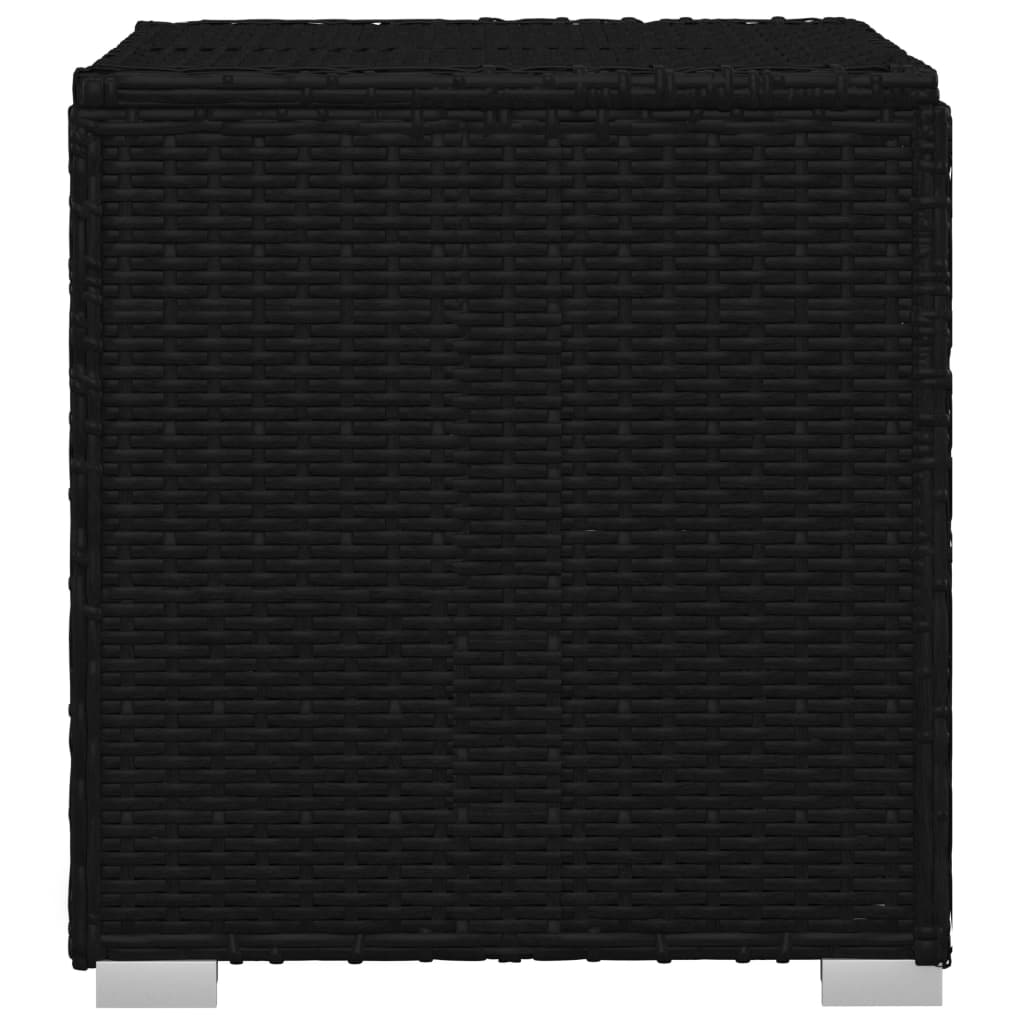 Sonnenliege Mit Auflage Und Teetisch Poly Rattan