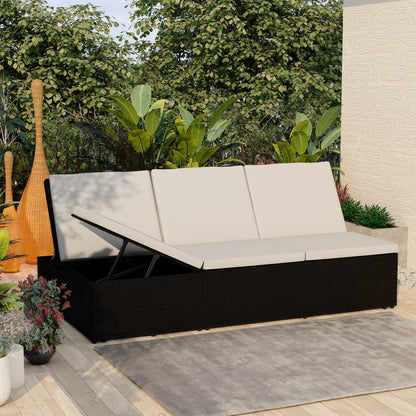 Sonnenliege Mit Auflage Poly Rattan
