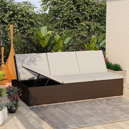 Sonnenliege Mit Auflage Poly Rattan