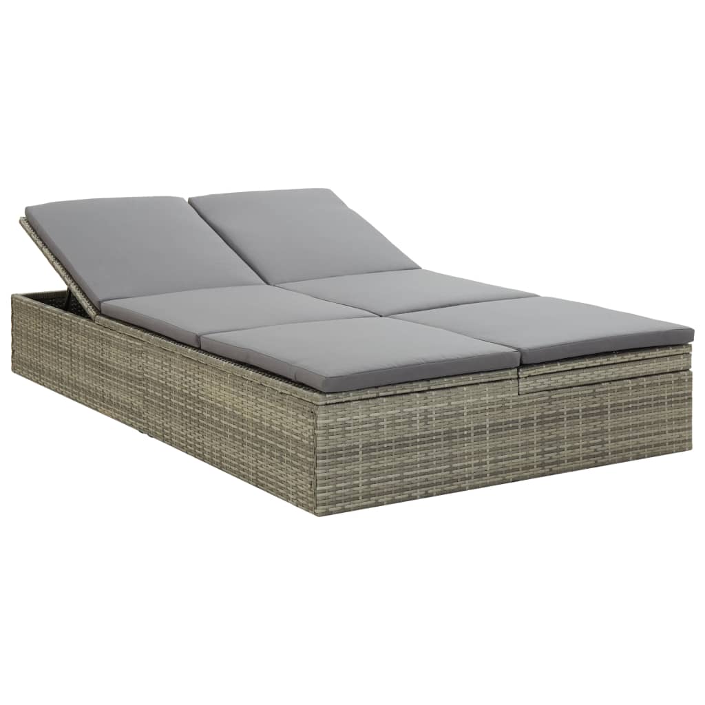 Sonnenliege Mit Auflage Poly Rattan