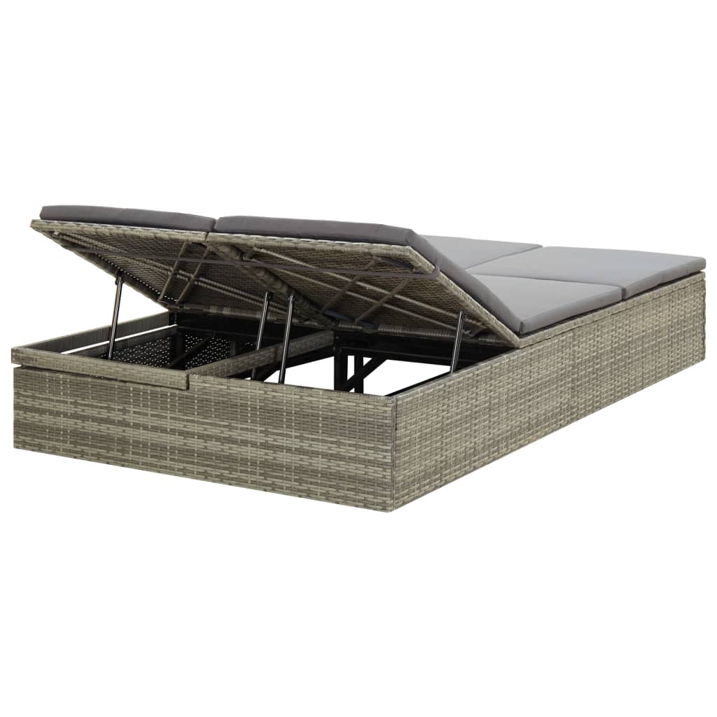 Sonnenliege Mit Auflage Poly Rattan