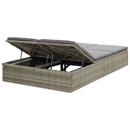 Sonnenliege Mit Auflage Poly Rattan