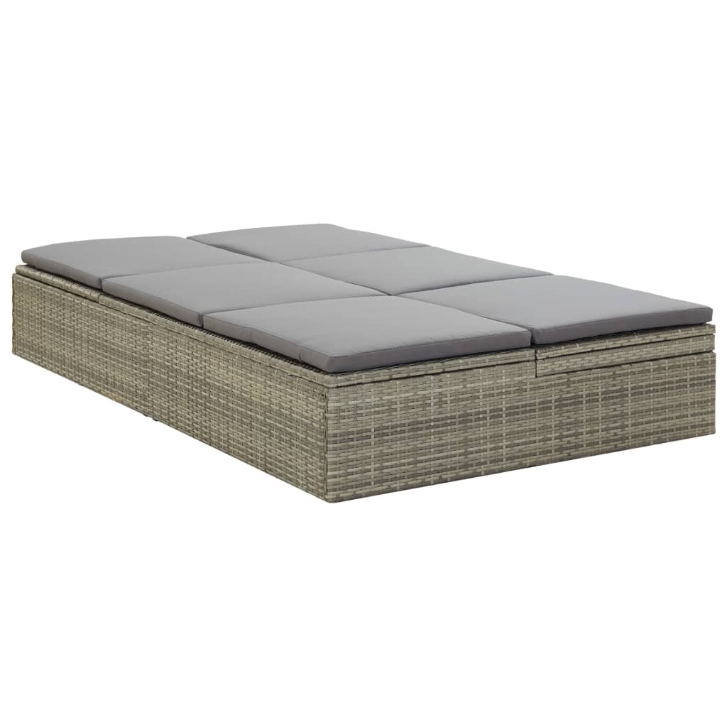 Sonnenliege Mit Auflage Poly Rattan