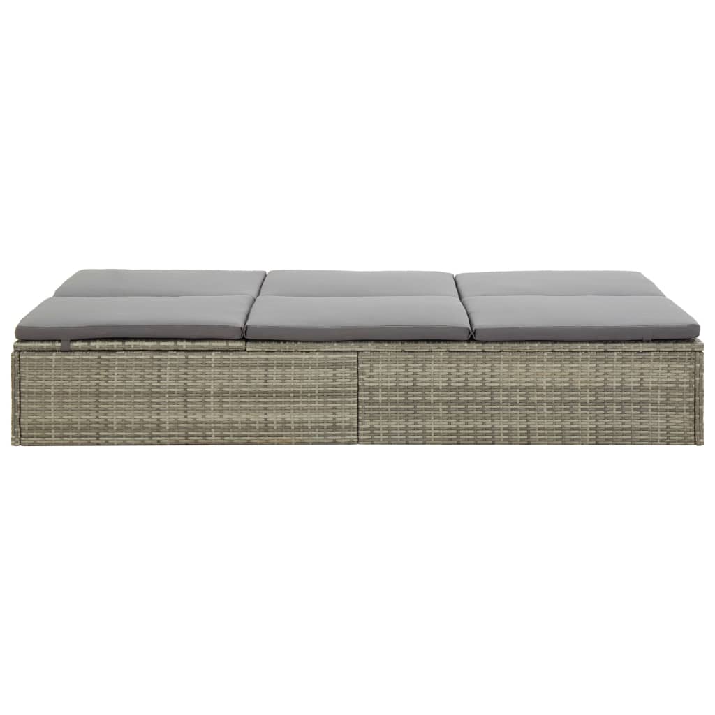 Sonnenliege Mit Auflage Poly Rattan