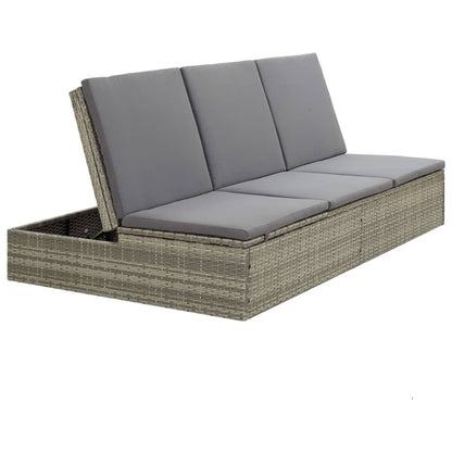 Sonnenliege Mit Auflage Poly Rattan