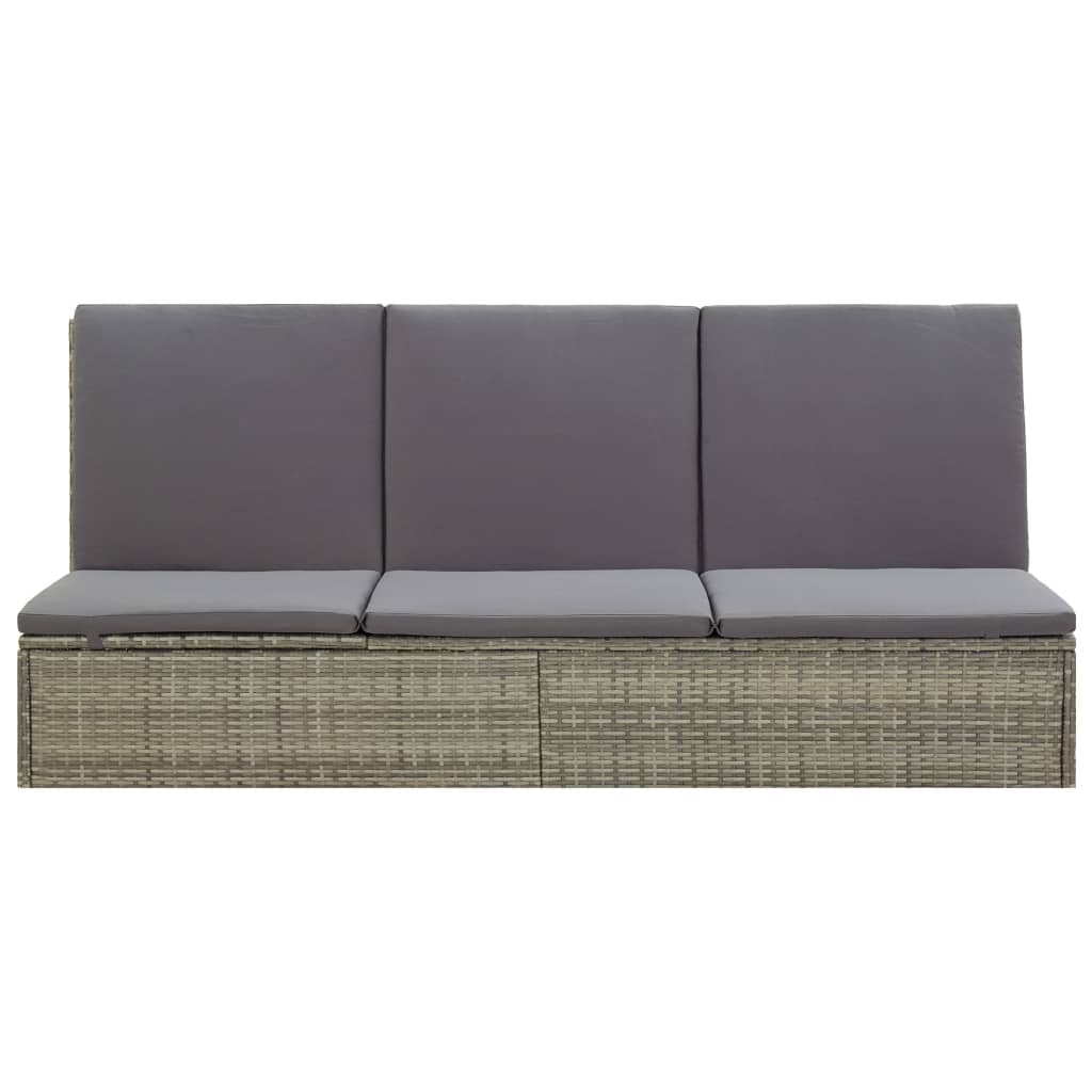 Sonnenliege Mit Auflage Poly Rattan