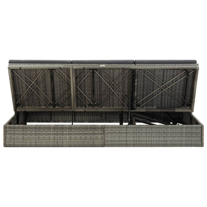 Sonnenliege Mit Auflage Poly Rattan