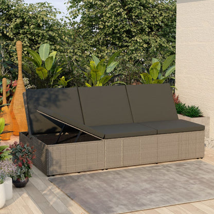 Sonnenliege Mit Auflage Poly Rattan